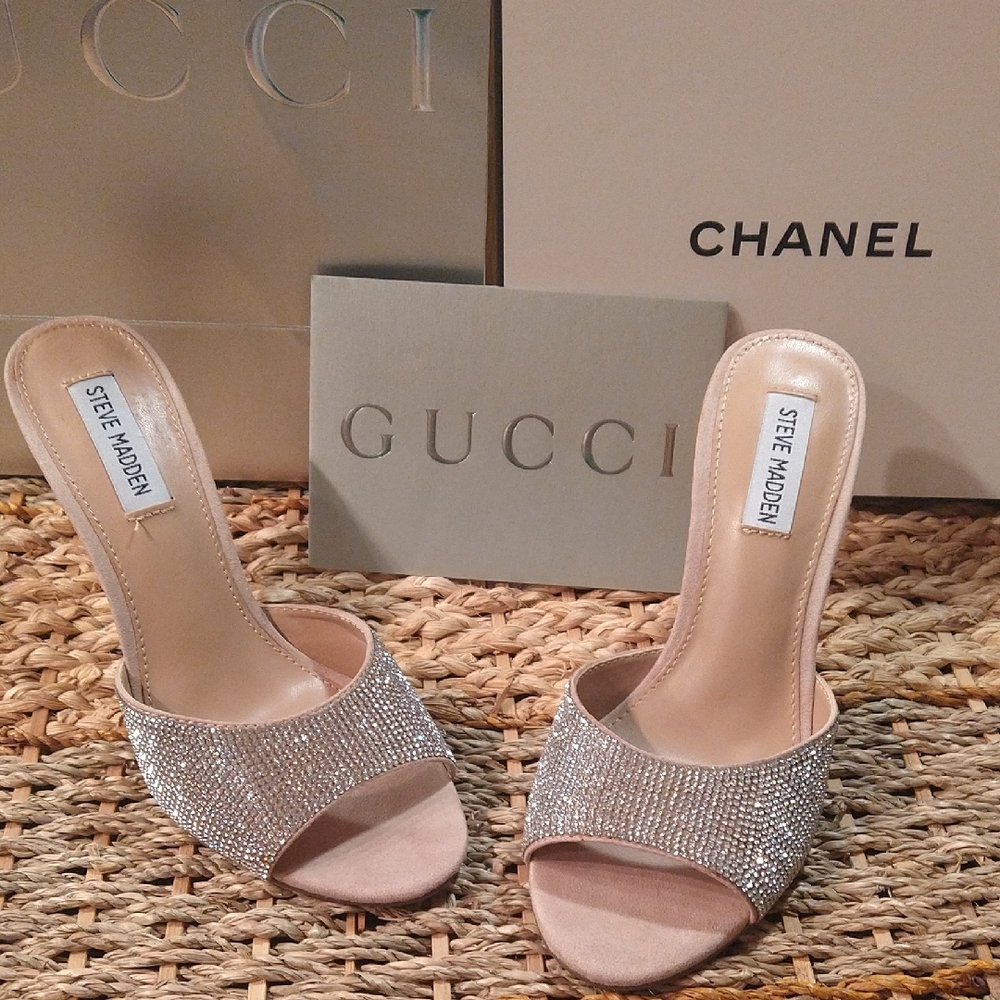 Steve Madden Women's Sparkling Rhinestone Heels